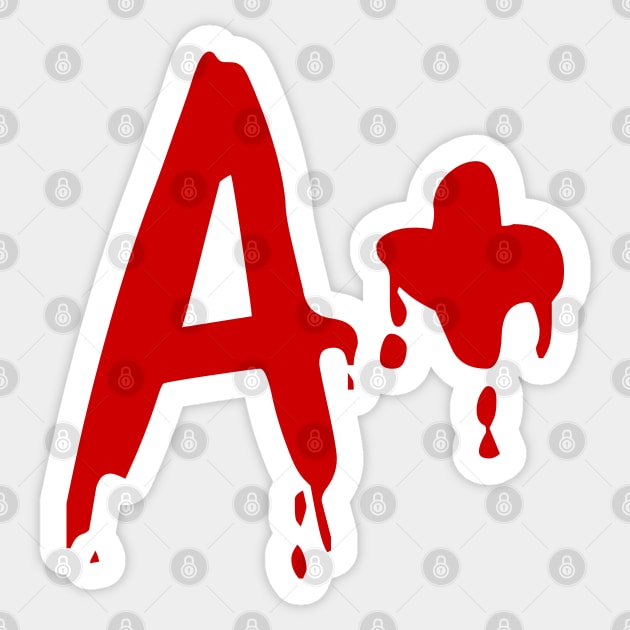 Blood Group A+ Positive #Horror Hospital Sticker by tinybiscuits